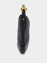 Saint Laurent Black Mombasa Small Leather Hobo Bag