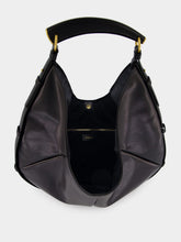 Saint Laurent Black Mombasa Large Leather Hobo Bag