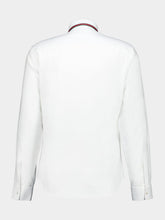 Gucci White Oxford Shirt with Web Collar