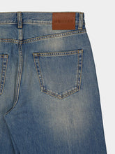 Alexander McQueen Washed Blue Straight-Leg Jeans