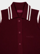 Gucci Rosso Ancora Red Knit Cardigan