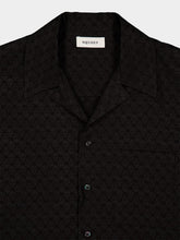 Alexander McQueen Black Jacquard Short-Sleeved Shirt