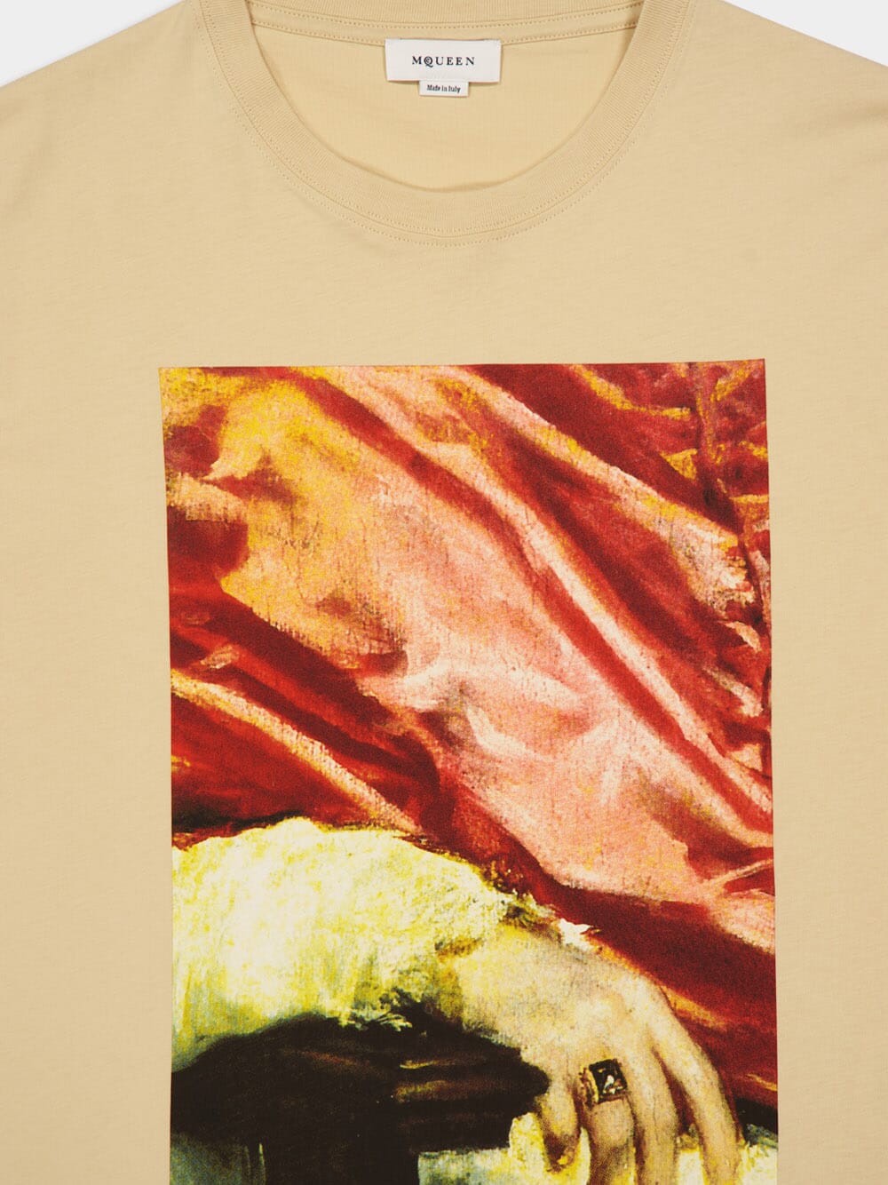 Sandstone Printed Crew Neck T-Shirt