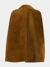 Gucci Brown Suede Cape with Horsebit