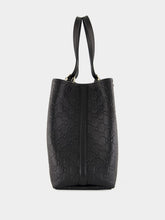 Gucci Black GG Emblem Large Leather Tote