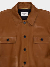 Saint Laurent Marron Lambskin Short Safari Jacket
