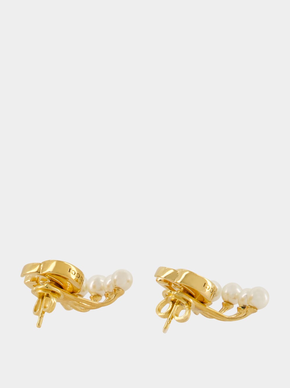 Gold GG Marmont Crystal Earrings