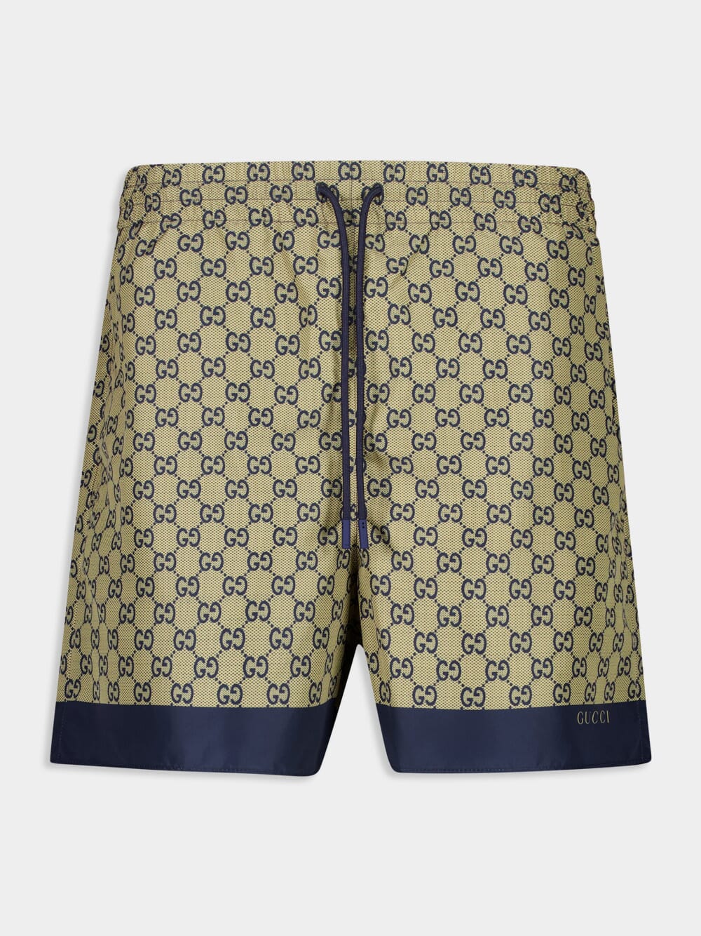 Beige GG Printed Tech Swim Shorts