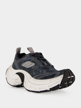 Balenciaga Blue and White 6XL Denim Low-Top Sneakers