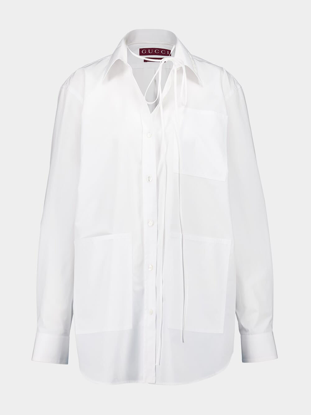 White Heavy Cotton Poplin Shirt