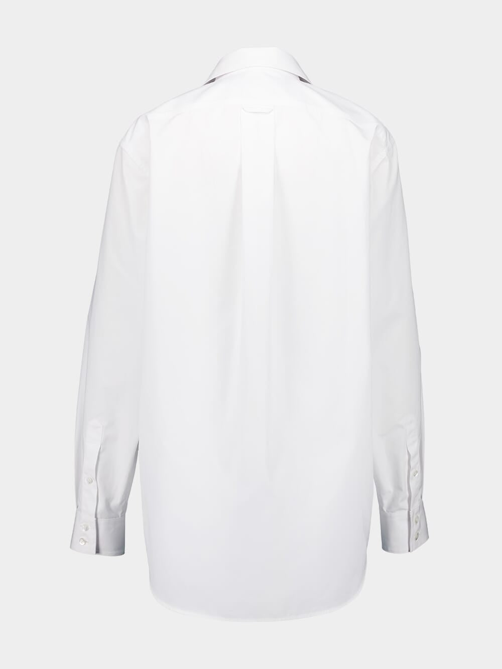 White Heavy Cotton Poplin Shirt