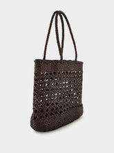 Dragon Diffusion Dark Brown Eclipse Cannage Leather Tote