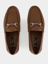 Gucci Nut Brown Bryanne Leather Loafers