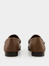 Gucci Nut Brown Bryanne Leather Loafers