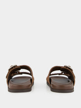 Gucci Brown GG Suede Sandals