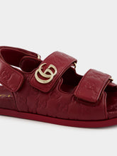 Gucci Rosso Ancora Red Sandals with Double G