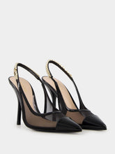 Gucci Black Mesh Signoria Slingback Pump