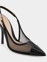 Gucci Black Mesh Signoria Slingback Pump