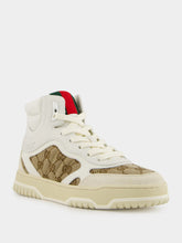 Gucci Beige GG Sweet Leather High-Top Sneakers