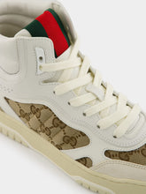 Gucci Beige GG Sweet Leather High-Top Sneakers