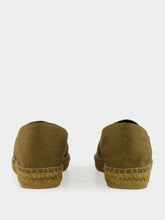 Saint Laurent Cactus Green Cotton Espadrilles