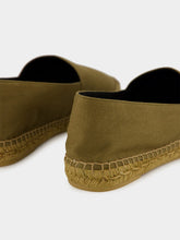 Saint Laurent Cactus Green Cotton Espadrilles