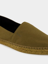 Saint Laurent Cactus Green Cotton Espadrilles