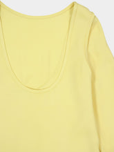 Gucci Yellow Silk Cady Mid-Length Dress