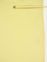 Gucci Yellow Silk Cady Mid-Length Dress