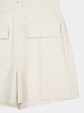 Gucci Cream Playsuit Gabardine GG Cotton