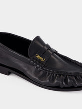Saint Laurent Le Loafer in Black Shiny Leather