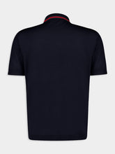 Gucci Dark Blue Wool Knit Polo Shirt