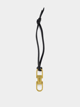 Saint Laurent Kiss Kiss Key Chain in Black and Gold