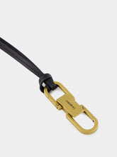 Saint Laurent Kiss Kiss Key Chain in Black and Gold