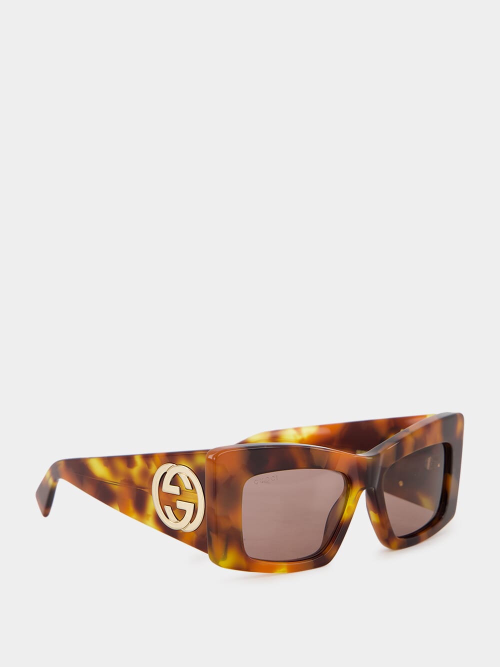 Light Brown Square Frame Sunglasses