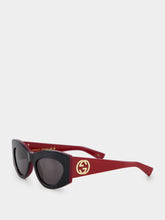 Gucci Black Cat-Eye Frame Sunglasses
