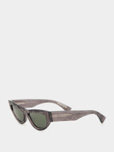 Gucci Dark Grey Cat Eye Sunglasses with GG Motif
