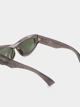 Gucci Dark Grey Cat Eye Sunglasses with GG Motif