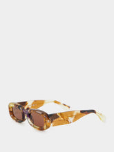 Gucci Havana-Brown Rectangular Sunglasses