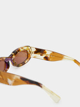 Gucci Havana-Brown Rectangular Sunglasses