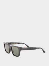 Gucci Black Acetate Rectangular Sunglasses