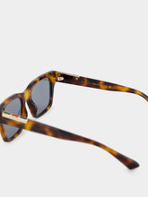 Gucci Havana-Grey Rectangular Sunglasses