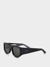 Gucci Black Rectangular-Frame Sunglasses