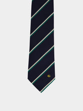 Gucci Dark Blue Embroidered Silk Tie