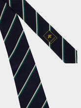 Gucci Dark Blue Embroidered Silk Tie