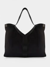 Saint Laurent Black Y Large Nylon Tote Bag