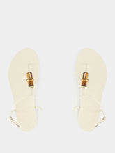 Gucci Ivory Thong Malaga Kid Leather Sandals