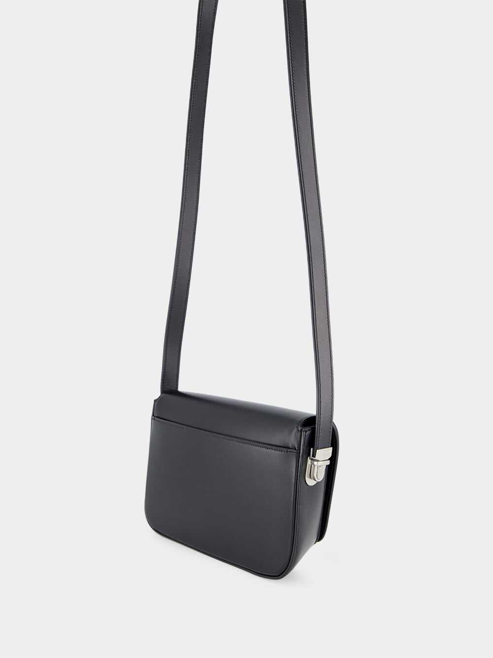 Black Small Leather Crossbody Bag