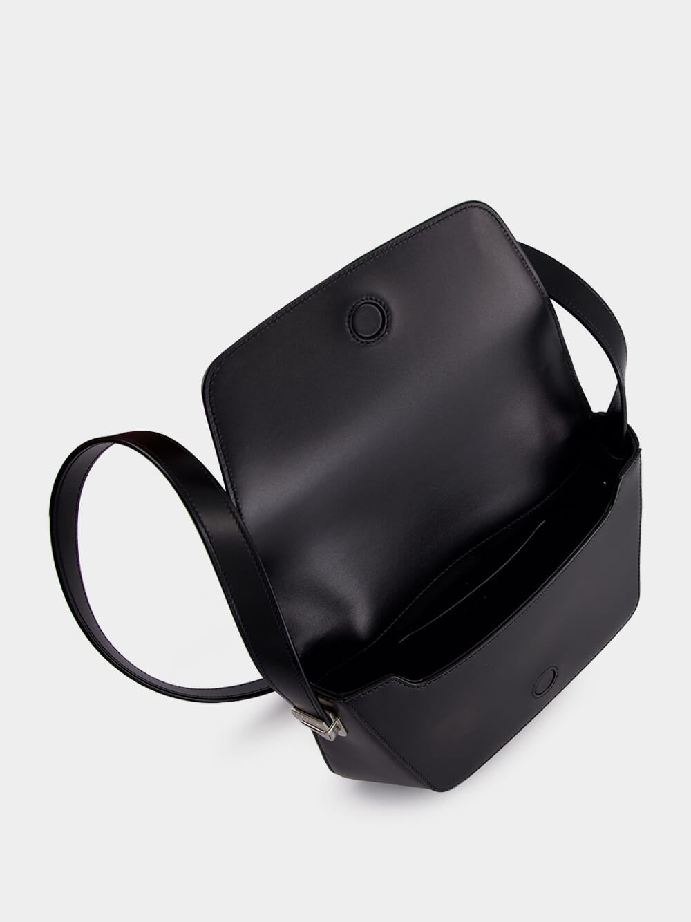 Black Small Leather Crossbody Bag