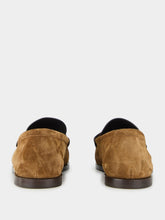Saint Laurent Snuff Brown Loafers in Suede